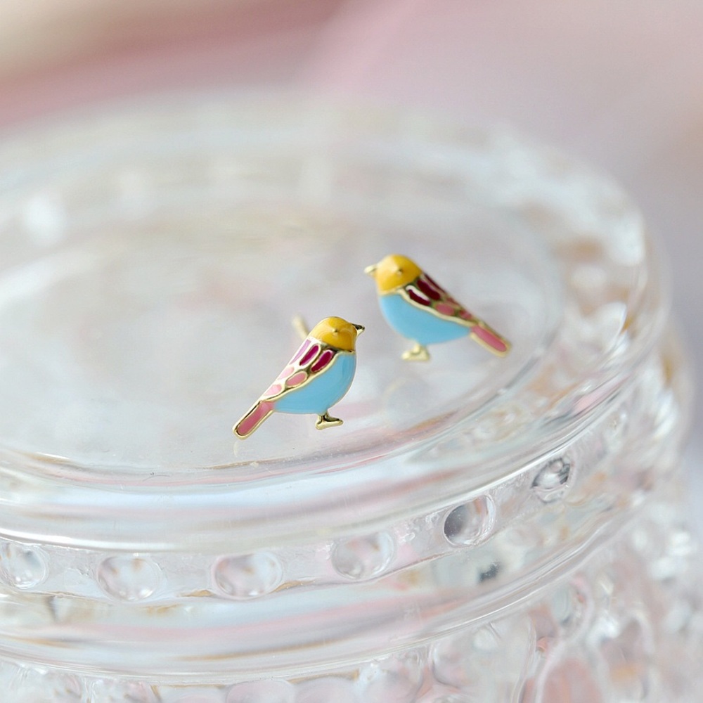 New S925 bird 🐦sterling silver stud earrings